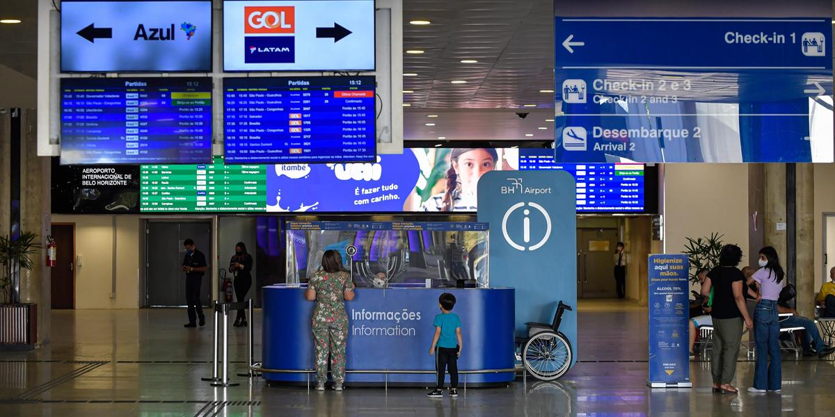 Coleta de dados ocorre por meio de entrevistas presenciais nas salas de embarque e desembarque dos aeroportos pesquisados (Divulgação / BH Airport)