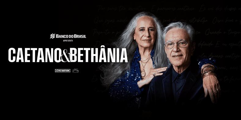  (Caetano e Bethânia / Ticket Master / Reprodução)