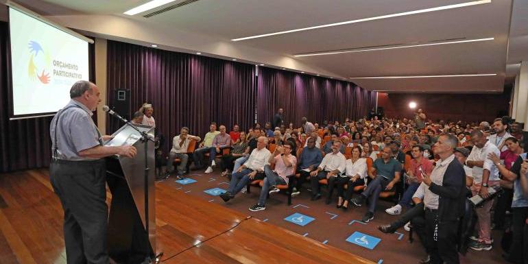 Anúncio da retomada do programa Orçamento Participativo em BH (Adão de Souza / PBH)