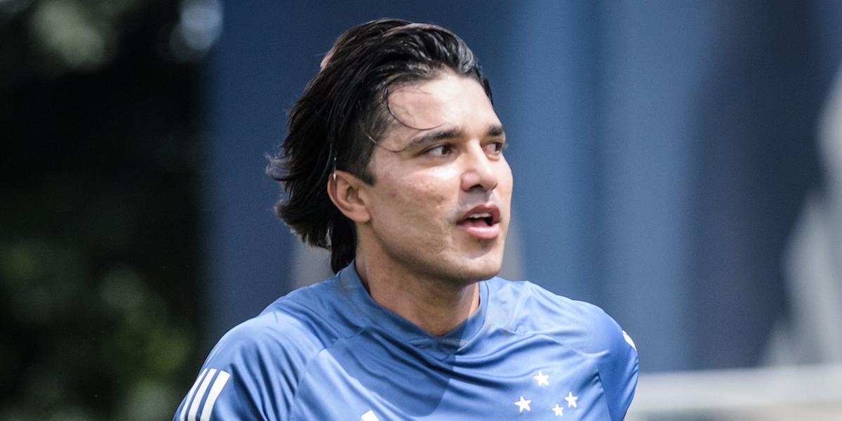 Marcelo Moreno irá treinar na Toca II até definir os detalhes do jogo festivo (Gustavo Aleixo/Cruzeiro)