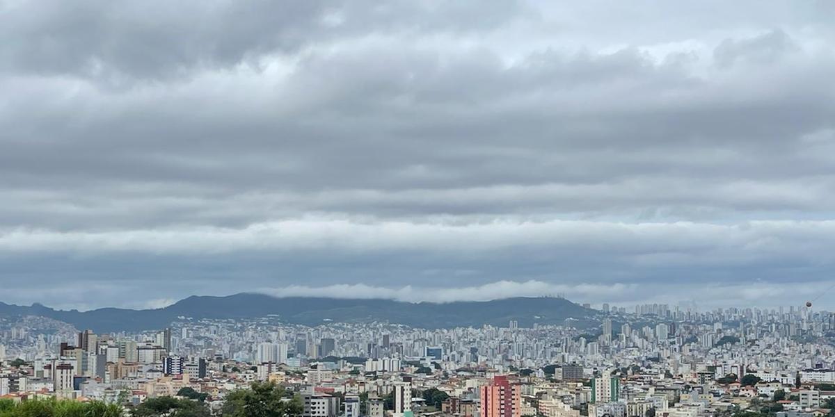 BH coberta por nuvens nesta quarta (Valéria Marques/Hoje em Dia)