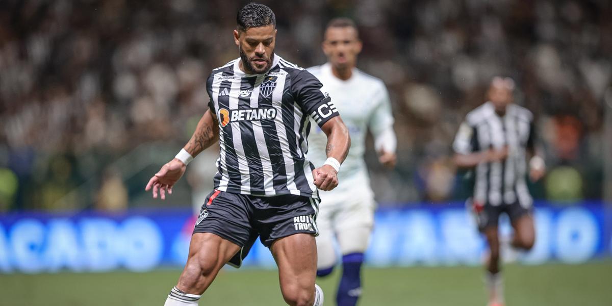 Hulk marcou o segundo gol do Galo no empate contra o Cruzeiro na Arena MRV (Pedro Souza/ Atlético)