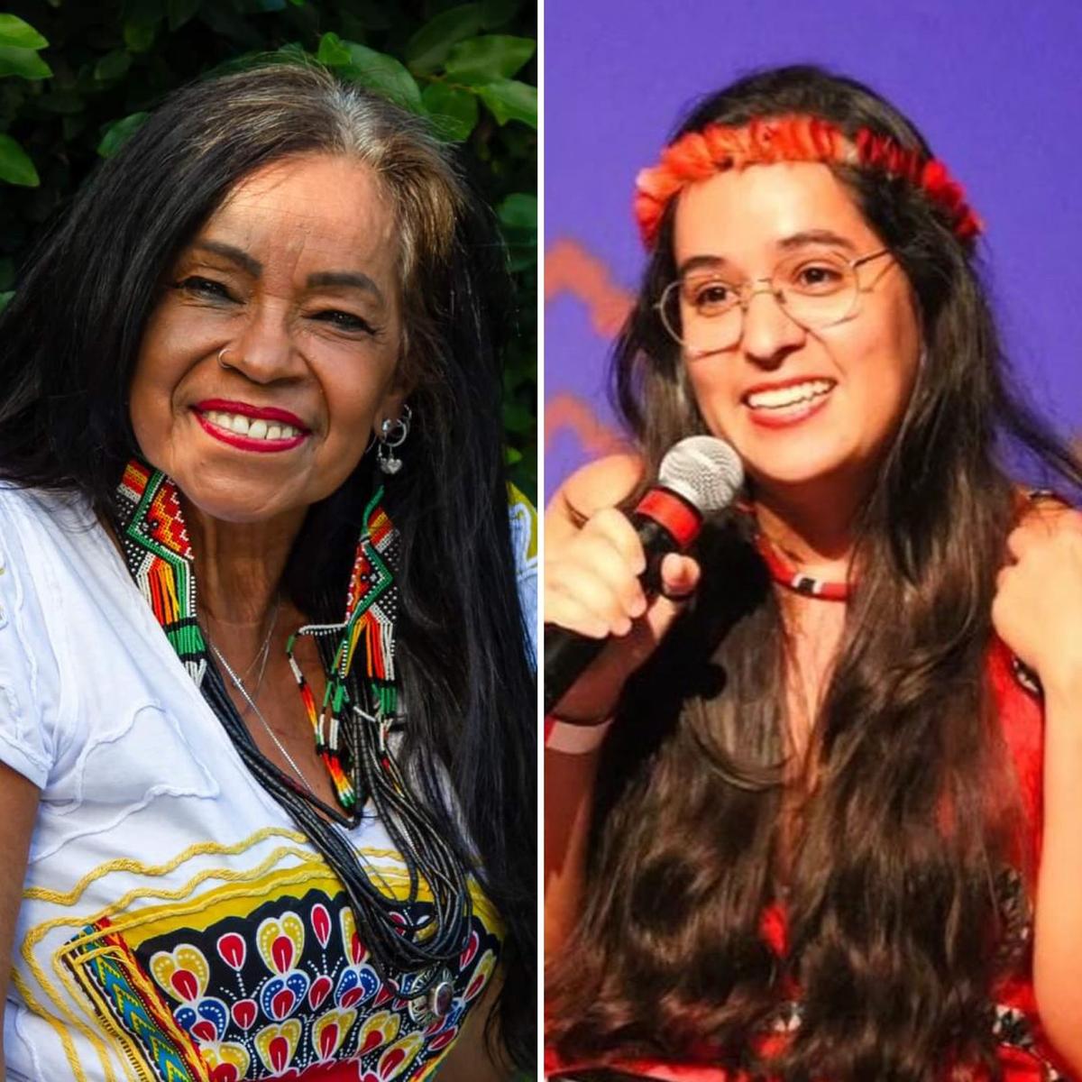 Eliane Potiguara e Geni Núñez (Arquivo pessoal - Alberto Cerri/Divulgação)