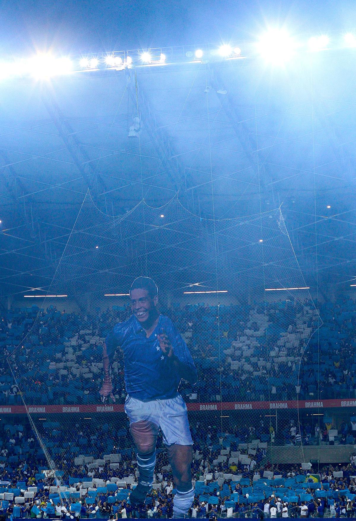 Mosaico foi estampado na vitória do Cruzeiro por 3 a 0 contra o Vasco (Staff Images/ Cruzeiro)