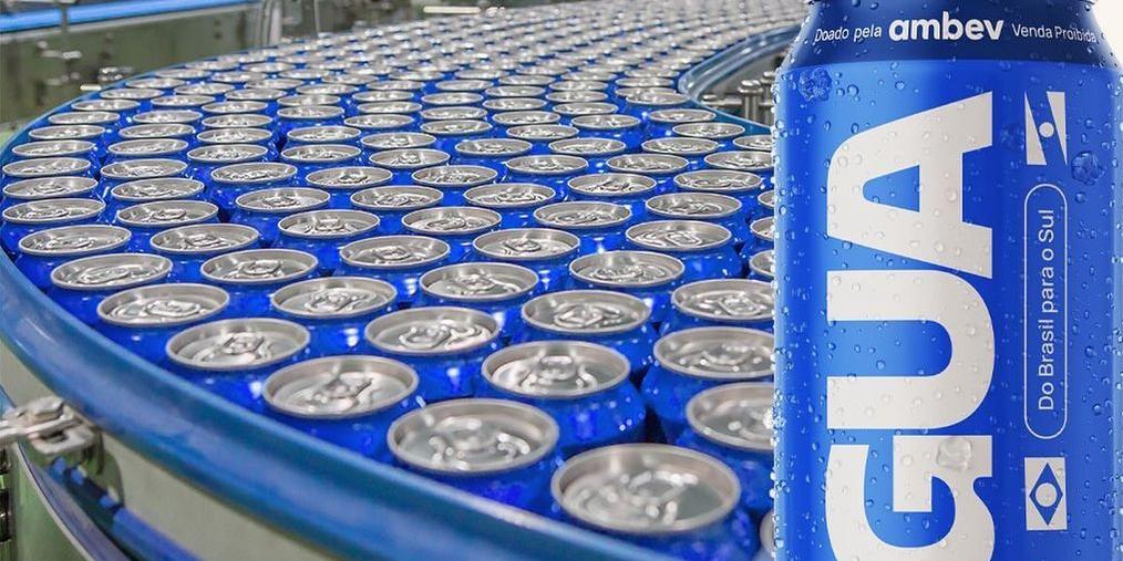 Ambev envasará água potável para doar ao RS (Divulgação / Ambev)