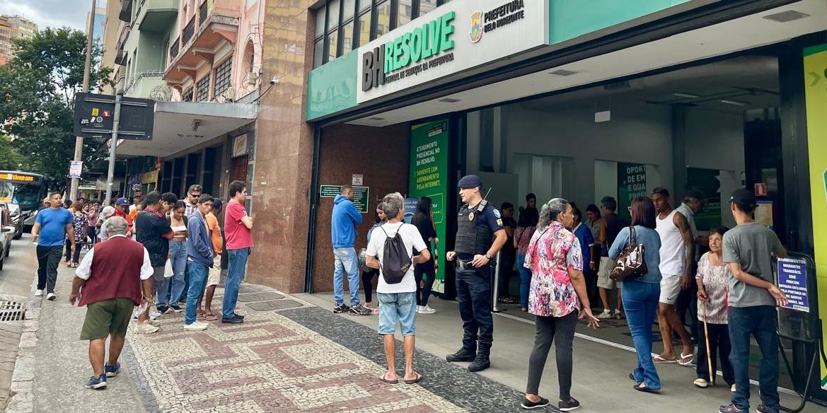 Posto do Sine dentro do BH Resolve, no Centro de BH (Valéria Marques/Hoje em dia)