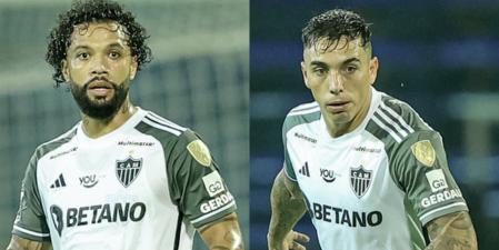 Otávio e Saravia ganharam destaque com a chegada do técnico Gabriel Milito no Atlético (Montagem - Pedro Souza/ Atlético)