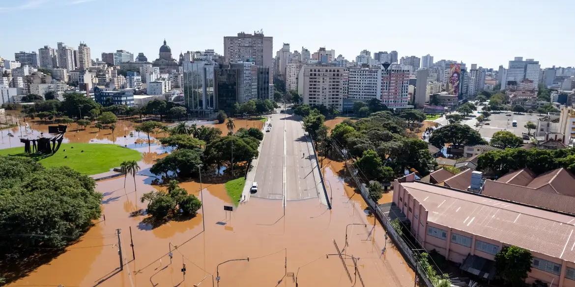 Nível do Guaíba sobe 41 centímetros em apenas 24 horas. (Gustavo Mansur/ Palácio Piratini)