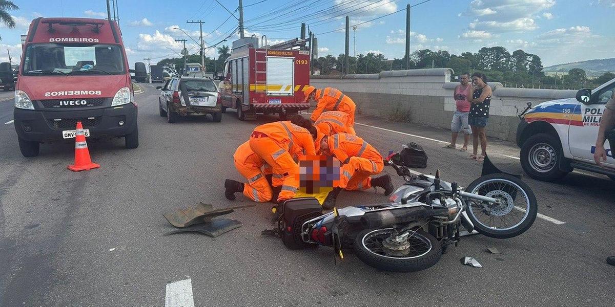 Segundo o relatório apresentado pela Secretaria de Estado de Saúde, homens de 20 a 29 anos são os que mais ficam feridos após acidentes envolvendo motos (Bombeiros/Divulgação)