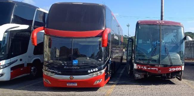 O 10 ônibus retirados de operação apresentaram inconformidades em itens de segurança e manutenção (Divulgação / Seinfra)