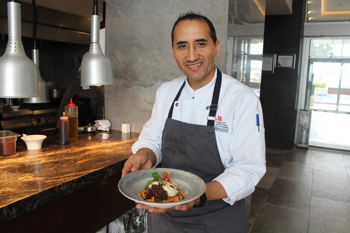 Chef Diego, do hotel Marriott de Santa Cruz de La Sierra, na Bolívia (Foto: Cláudio Oliva)