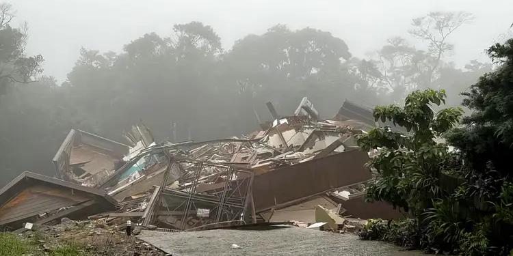 A cidade de Gramado também sofreu com as fortes chuvas de maio. Mas, segundo a prefeitura, a região turística está apta a receber visitantes (Bruno Stoltz/Prefeitura de Gramado)