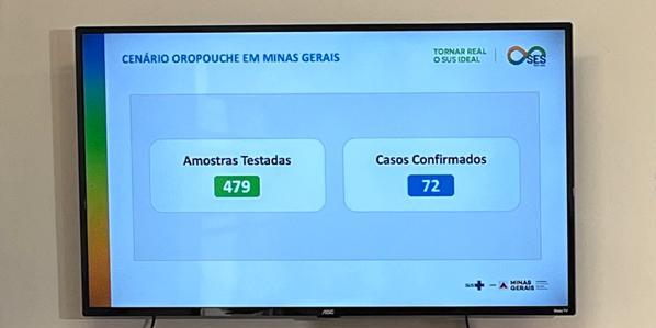 Secretário de Saúde Fabio Baccheretti apresenta os números da febre Ouropouche em Minas (Fernando Michel / Hoje em Dia)