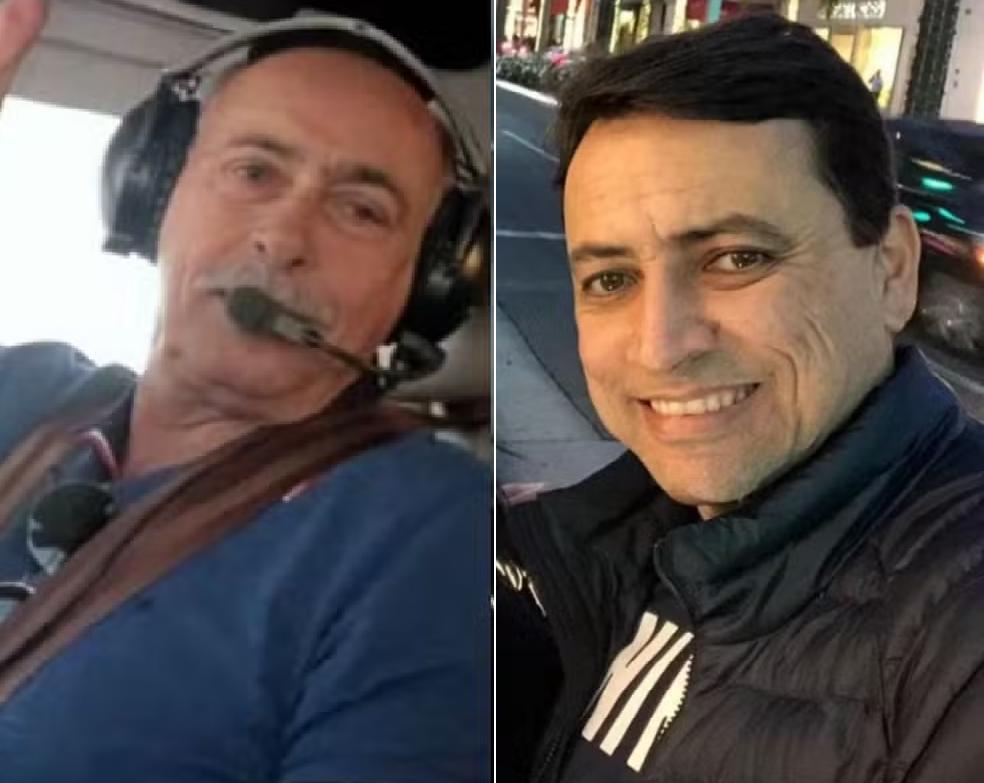 Piloto Geraldo Cláudio de Assis Lima e o empresário Antônio Augusto Castro (Reprodução/Redes Sociais)