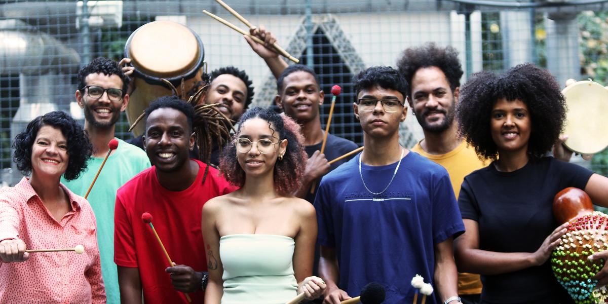 Grupo de percussão do Cefart (Paulo Lacerda)