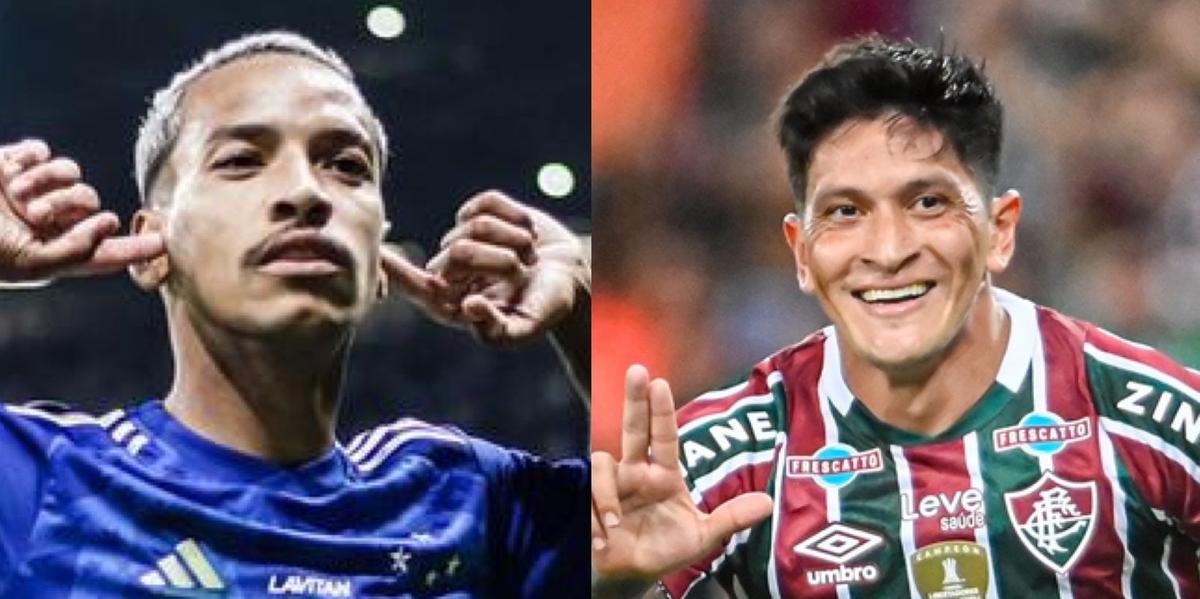 Cruzeiro e Fluminense se enfrentam nesta quarta-feira (19), às 21h30, no Mineirão (Montagem: Gustavo Aleixo/ Cruzeiro - Reprodução/ Redes Sociais)