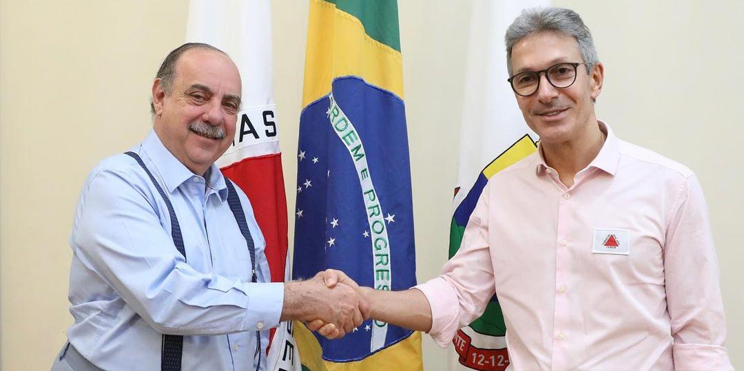 Zema presta solidarieadade a Fuad após anúncio de tratamento contra câncer (Rodrigo Clemente/PBH)