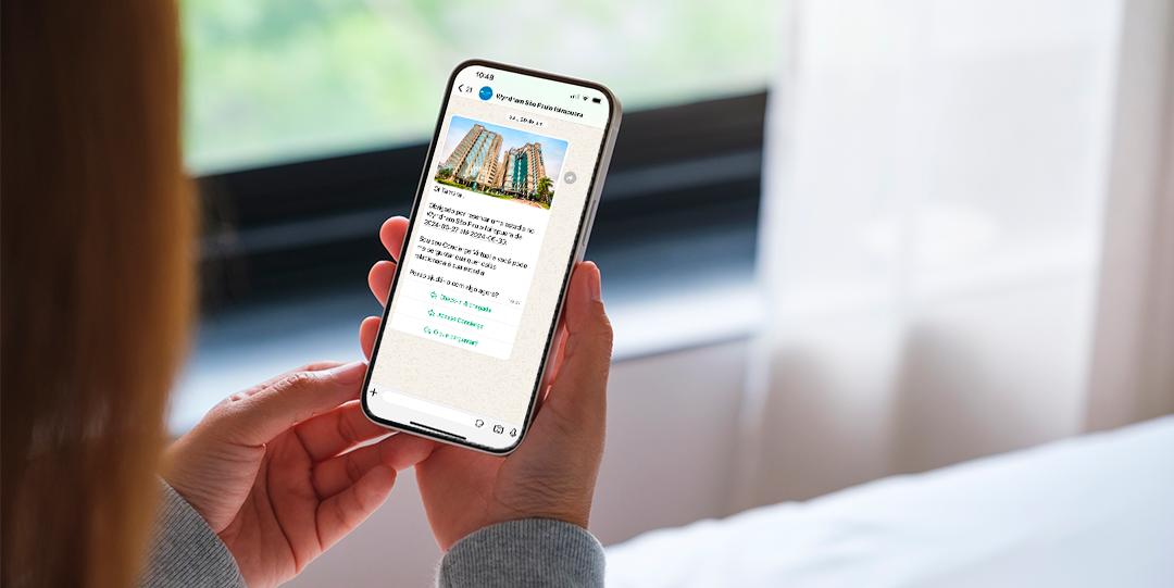 Um dos principais avanços tecnológicos adotados pela Trul Hotéis é a integração via WhatsApp, para agilizar o contato com os hóspedes (Divulgação / Trul Hotéis)