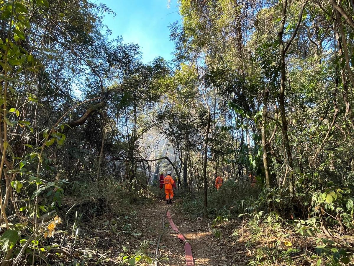 Incêndio foi debelado no início da manhã desta sexta (Valéria Marques/Hoje em Dia)