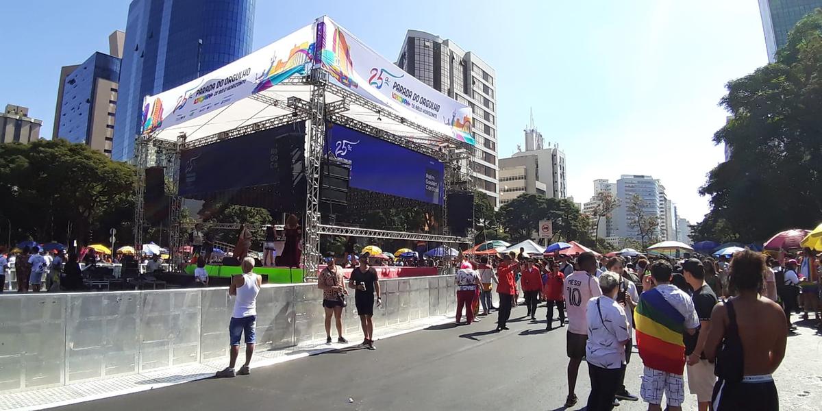 Palco 360 graus da LGBTQIA+ de BH (Maurício Vieira / Hoje em Dia)