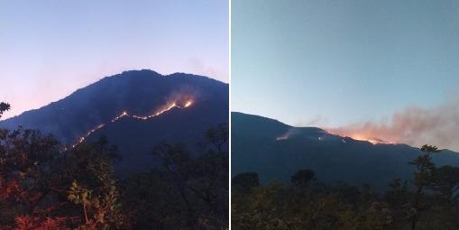 Serra da Moeda, em Itabirito, região metropolitana de Belo Horizonte (Divulgação/ CBMMG)