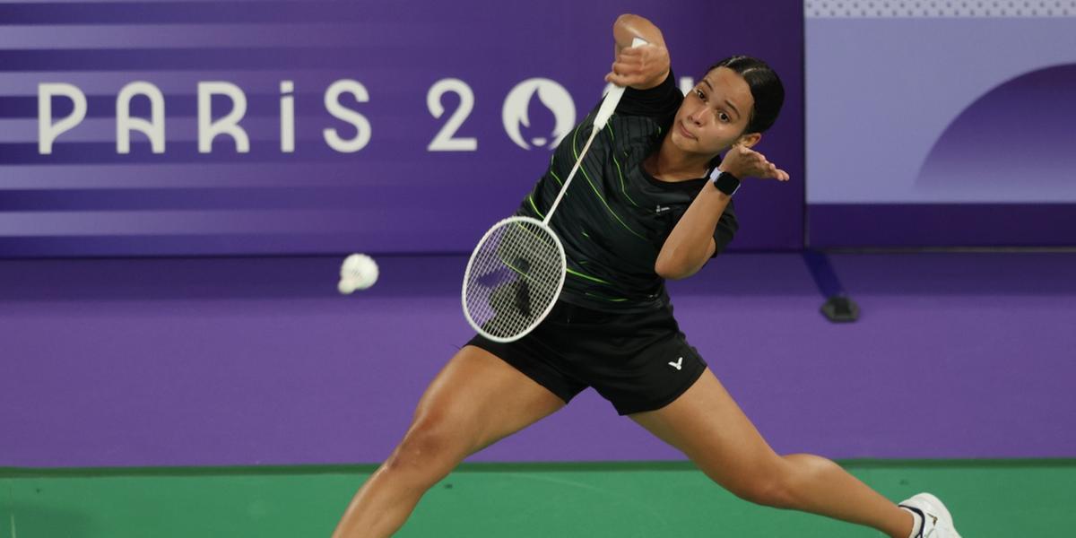 Juliana Viana, do badminton feminino, nos Jogos Olímpicos de Paris 2024 (Luiza Moraes / COB)