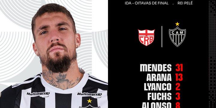 Lyanco estreia como titular na zaga do Galo (Divulgação / Atlético)