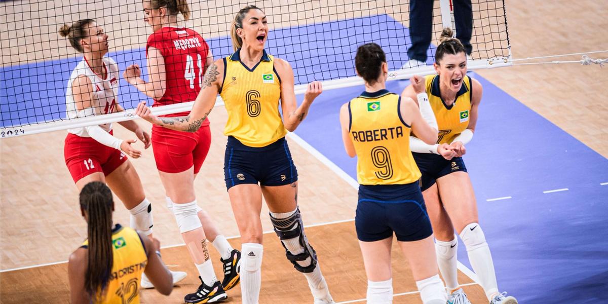 Thaisa destaca evolução do Brasil na primeira fase dos Jogos Olímpicos (Divulgação/@volleyballworld)