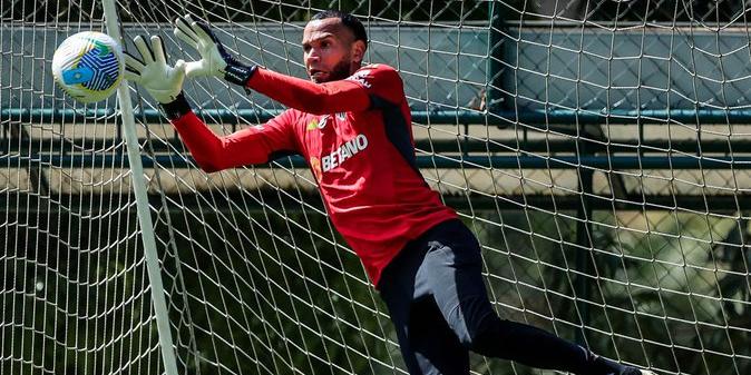 Goleiro voltou a treinar após 32 dias sem treinar com o elenco (Atlético / Divulgação / X)