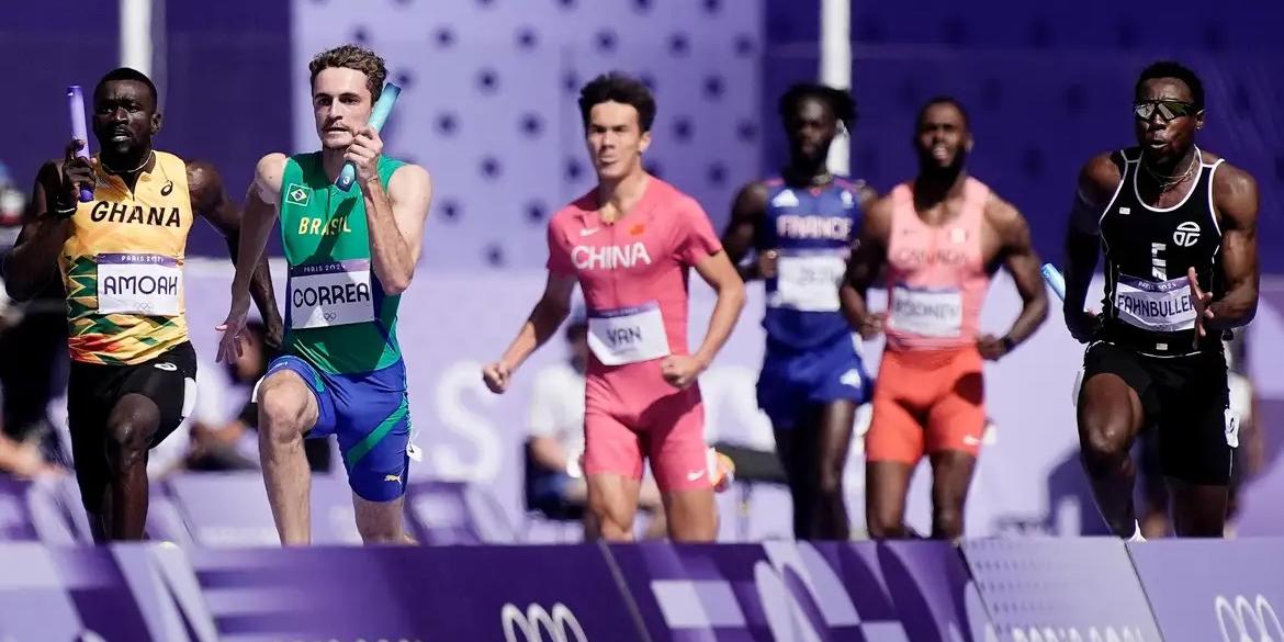 Brasil não vai à final do revezamento 4x100m do atletismo em Paris (Alexandre Loureiro/COB)