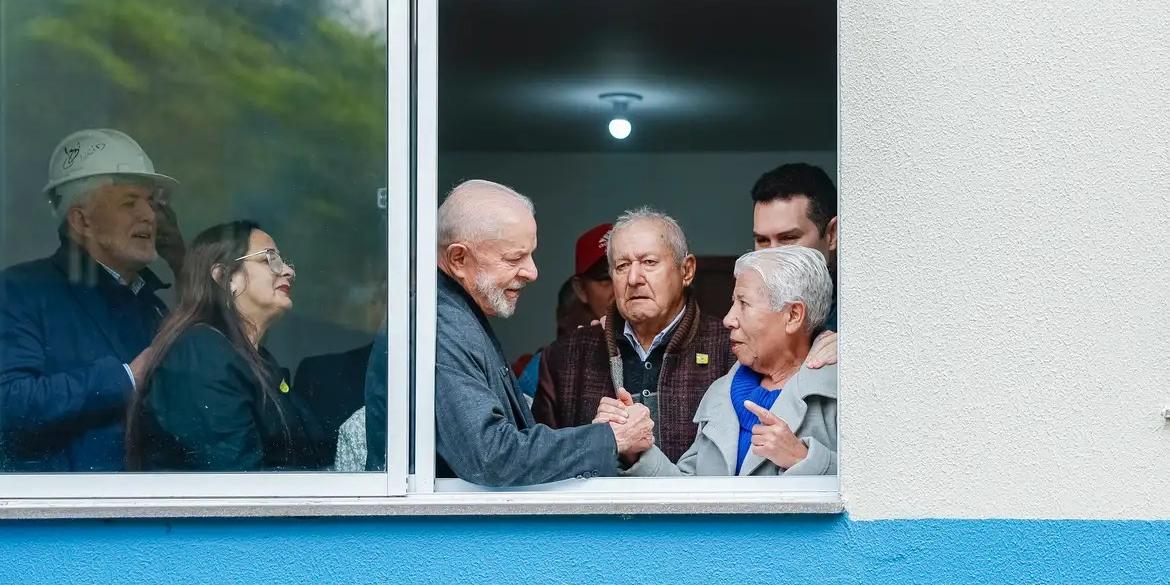 Lula durante visita e entrega de Unidade Habitacional do “Minha Casa, Minha Vida”, no Empreendimento Morada da Fé (Ricardo Stuckert / PR)