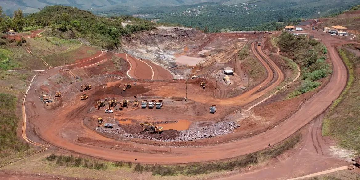 Área evacuada pela Vale depois de rompimento da barragem B3/B4 da Mina de Mar Azul (Prefeitura de Nova Lima/Divulgação)