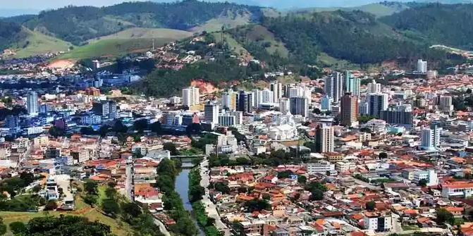 Vista aérea de Itajubá (Geraldo Gomes / reprodução Prefeitura Itajubá)