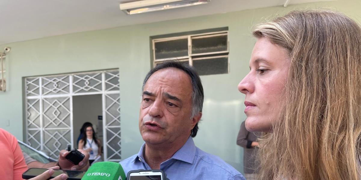 Candidato esteve no Hospital Evangélico nesta terça-feira (Valéria Marques / Hoje em Dia)