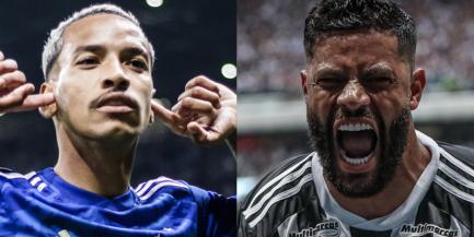 M. Pereira e Hulk são os únicos do futebol mineiro que aparecerem em pesquisa de jogadores "mais queridos" do Brasil (Montagem: Gustavo Aleixo/Cruzeiro  - Pedro Souza - Atlético)