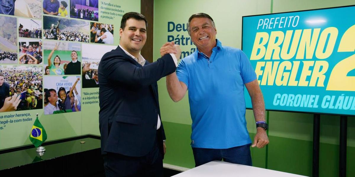 Bolsonaro confirma apoio à Bruno Engler nas eleições municipais de BH (Reprodução/ Campanha)