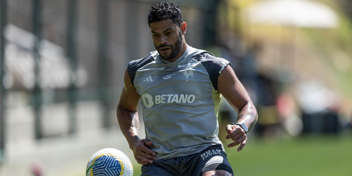 Atacante participou das atividades comandadas pelo técnico Gabriel Milito (Pedro Souza/ Atlético)