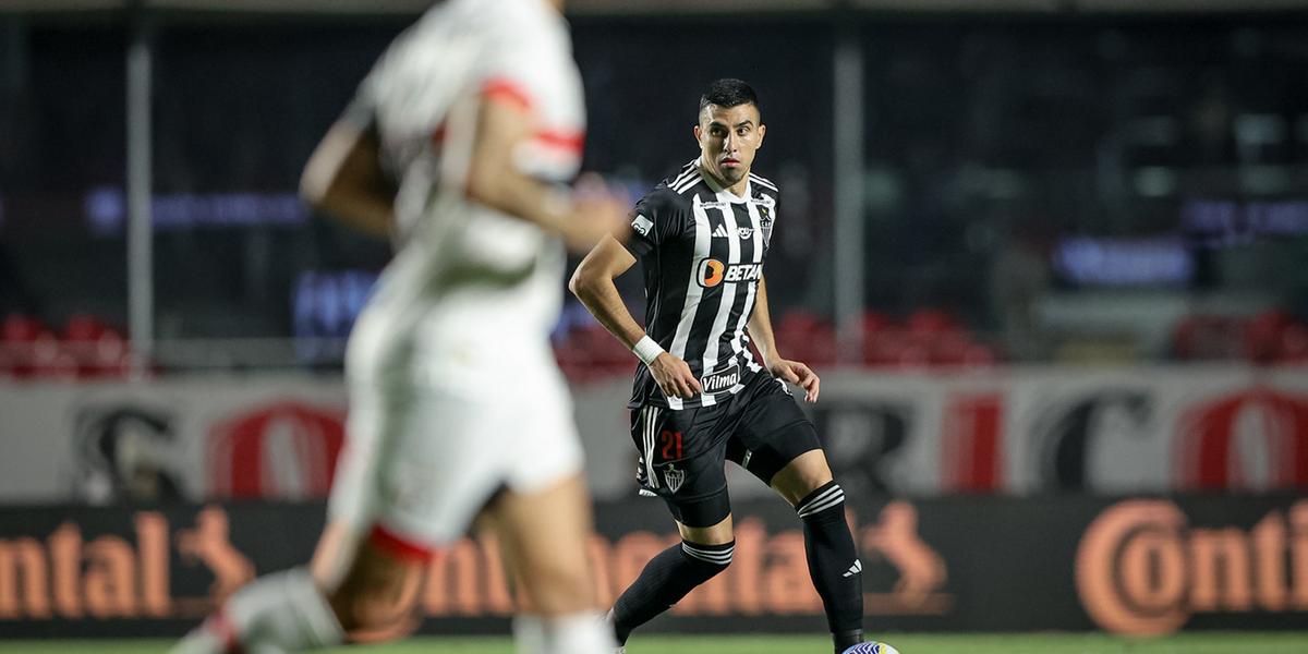 Galo vence o São Paulo na ida das quartas de final com gol de Battaglia (Pedro Souza / Atlético)