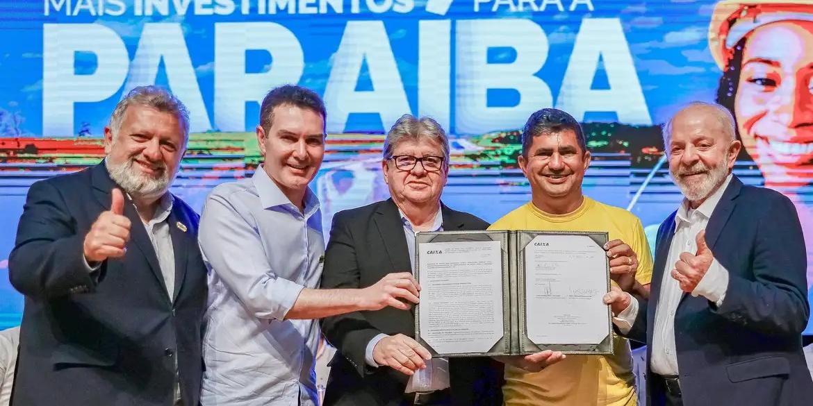 Presidente da República, Luiz Inácio Lula da Silva, durante cerimônia de inauguração do Lote 2 da Vertente Litorânea Paraibana – Canal Acauã-Araçagi (Ricardo Stuckert/PR)