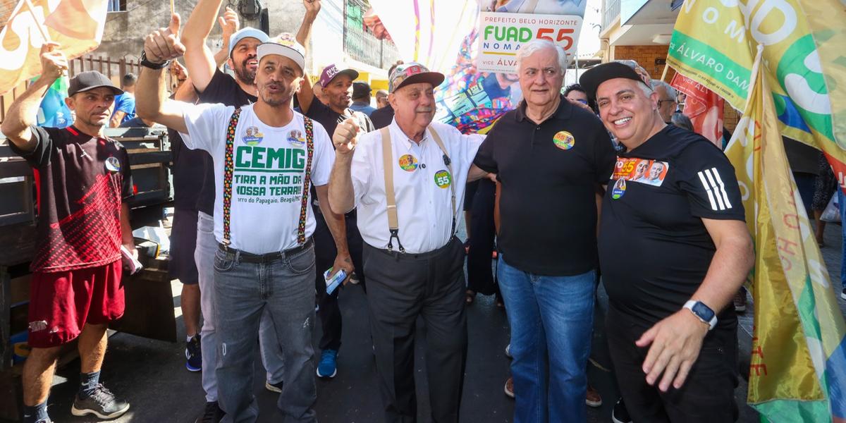 Fuad cumpriu agenda de campanha em uma das mais antigas e populosas favelas de BH (Júnia Garrido/Campanha Fuad Noman)