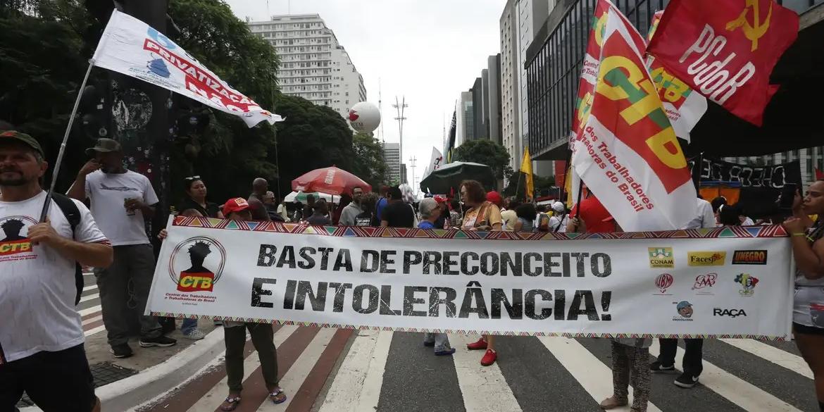 O genocídio da população negra do Brasil foi tema na SBPC (Paulo Pinto/Agência Brasil)