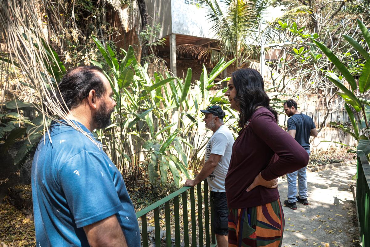 Duda Salabert (PDT) visitou também o Parque José Lopes dos Reis, conhecido como Parque Baleares (Divulgação /Cadu Passos/ Campanha Duda Salabert)