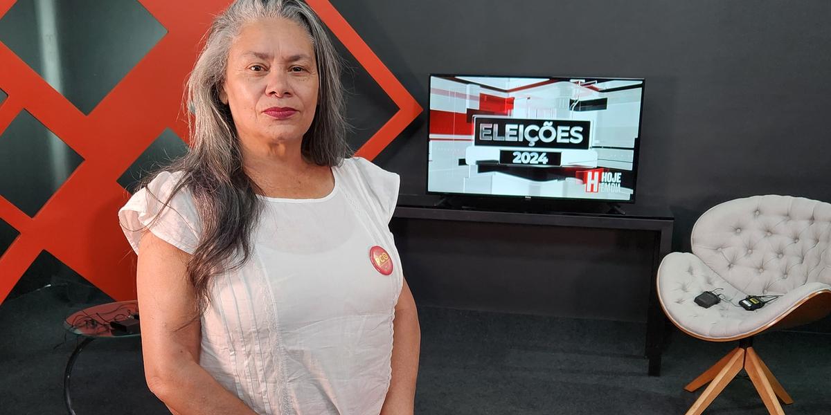 Lourdes Francisco (PCO) participa de sabatina do Hoje em Dia nesta quarta-feira (11) (Maurício Vieira/ Hoje em Dia)