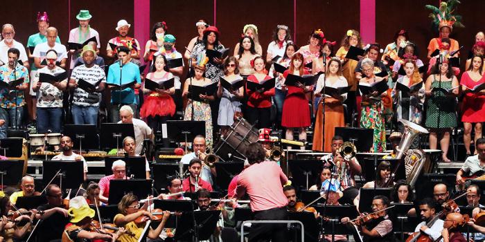 Mais apoio: Orquestra sinfônica de Minas e Coral Lírico em apresentação no Palácio das Artes (Paulo Lacerda/divulgação agência Minas)