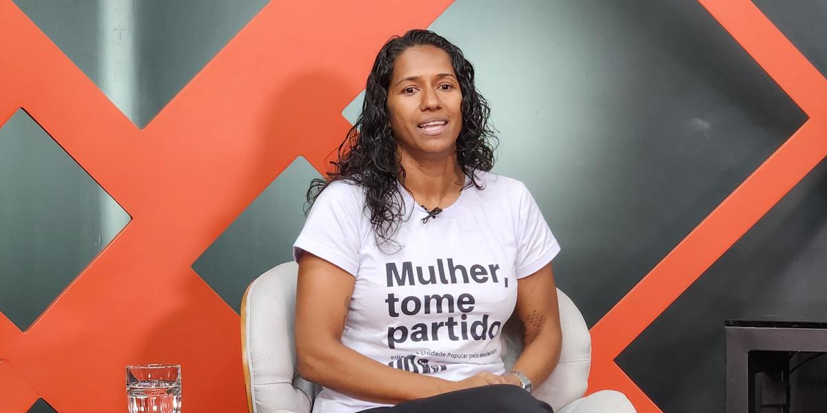 Indira Xavier (UP) participa de sabatina do Hoje em Dia (Maurício Vieira/ Hoje em Dia)