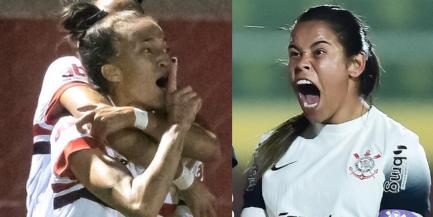 São Paulo e Corinthians iniciam decisão do Brasileirão Feminino (Montagem / Foto: Staff Images - CBF)