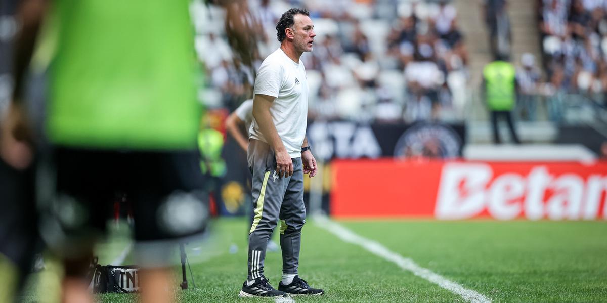 Milito valoriza vitória do Galo sobre o RB Bragantino com gols de atacantes (Pedro Souza / Atlético)