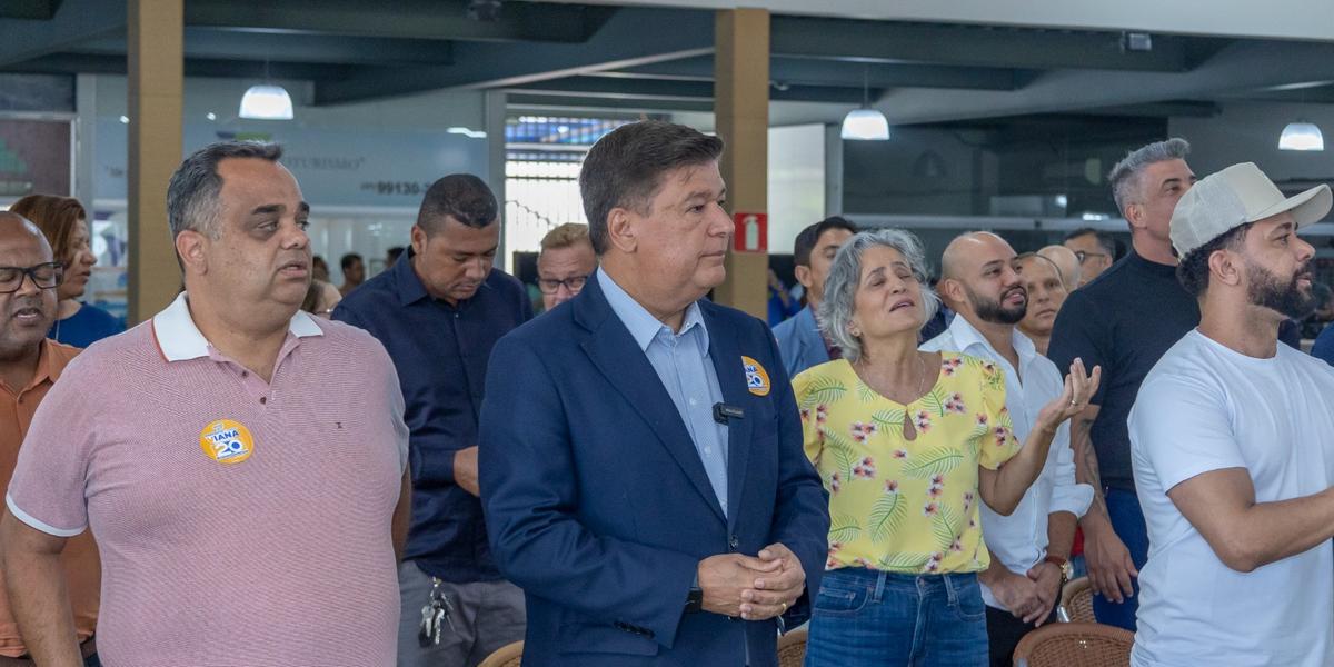 Carlos Viana visitou a Igreja Batista Getsemani nesta terça-feira (24) (Rafael Andrade / campanha Carlos Viana)