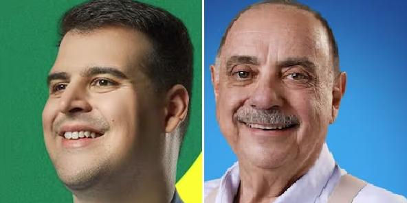 Bruno Engler e Fuad Noman passaram ao segundo turno das eleições municipais (Montagem/Divulgação)