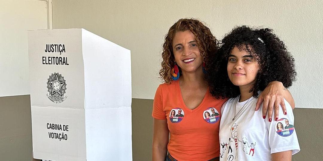 Suzane Almada (PT) foi a única mulher eleita para a Câmara Municipal de Santa Luzia (Reprodução/ Redes Sociais)